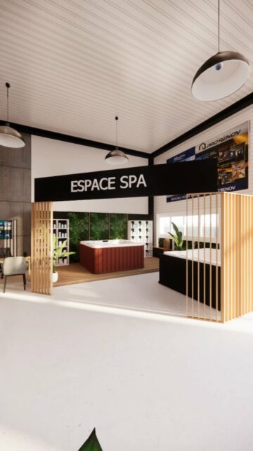 ✨ Réagencement du showroom PRO RENOV – Maçonnerie & Spa ✨
Le défi : créer un espace accueillant, fonctionnel et esthétique, tout en séparant clairement maçonnerie et spa.
🔹 Maçonnerie : murs en blocs de béton avec treillis soudés fixés au mur pour un effet graphique et décoratif.
🔹 Bureau commercial : côté maçonnerie, pratique et lumineux pour accueillir la nouvelle commerciale.
🔹 Bureau d’accueil client : pensé comme un espace chaleureux et accueillant, avec un plafond qui crée une atmosphère conviviale.
🔹 Séparation carrelage / parquet : claustras en terre cuite, apportant élégance et rappelant la maçonnerie.
🔹 Espace spa : délimité par claustras en bois, chaleureux et apaisant, contrastant avec l’univers brut de la maçonnerie.
Un showroom où chaque détail raconte son univers, entre matériaux bruts et ambiance douce ✨
#decoration #interiordesign #homedecor #oise #architectedinterieur